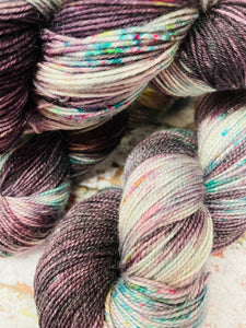 Superwash Merino Nylon Titanium Sock Yarn, 100g/3.5oz, One of a Kind