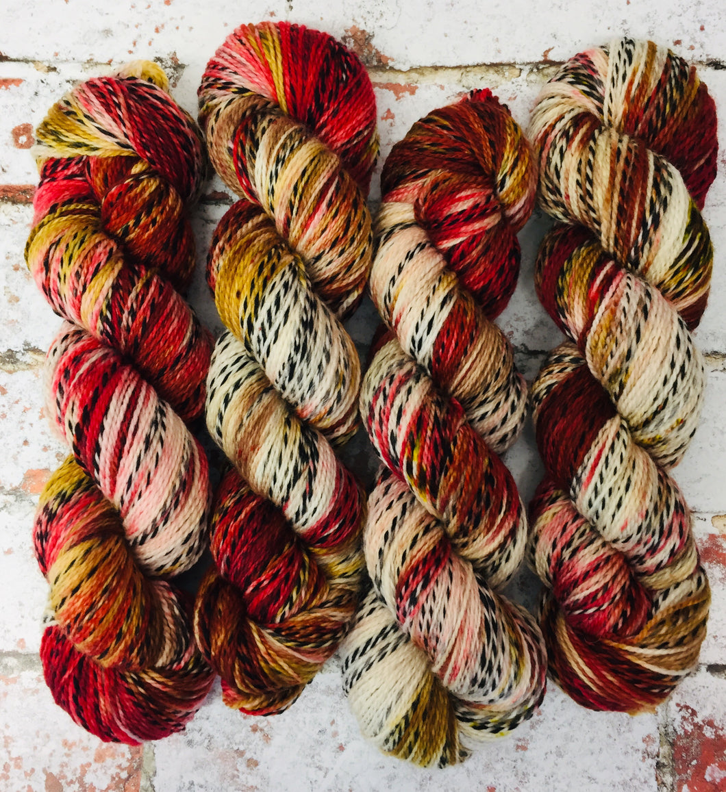 Superwash Zebra 4 Ply Fingering Yarn, 100g/3.5oz, Piano Wire