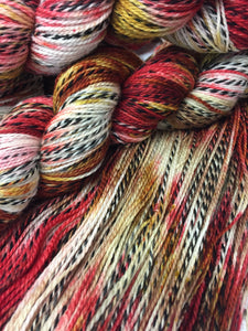 Superwash Zebra 4 Ply Fingering Yarn, 100g/3.5oz, Piano Wire