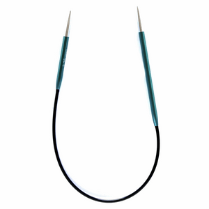 KnitPro Zing Fixed Circular Knitting Needles 25cm, Sizes 2mm - 5mm
