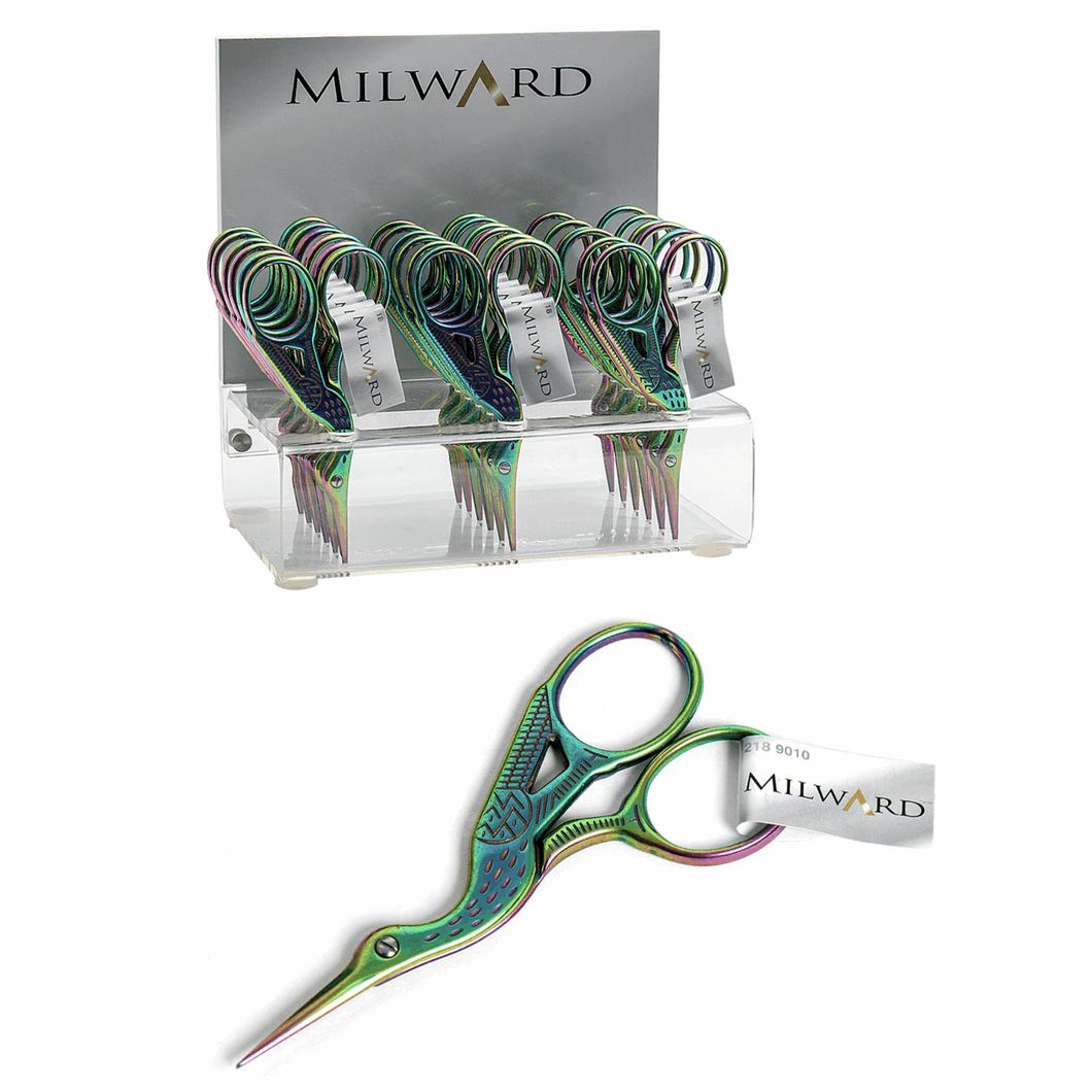 Milward Rainbow Stork Embroidery Scissors