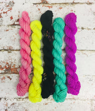 Load image into Gallery viewer, Superwash Merino Nylon DK/Light Worsted Minis, 100g/3.5oz, Acceptable In The 80s
