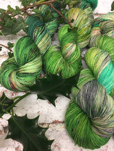 Load image into Gallery viewer, Superwash Merino Nylon Titanium Sock Yarn, 100g/3.5oz, Fezziwig Alive Again

