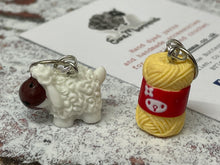 Load image into Gallery viewer, Wool Themed Progress Keeper Stitch Markers Set
