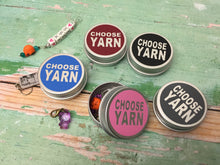 Load image into Gallery viewer, Round Notions Tin, Choose Yarn

