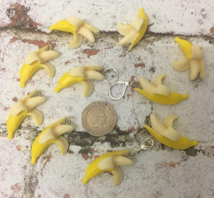 Banana Charm Progress Keeper Stitch Marker