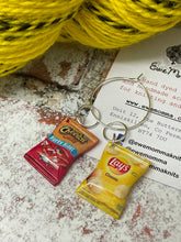 Load image into Gallery viewer, Potato Chips/Crisps Charm Progress Keeper Stitch Marker Set
