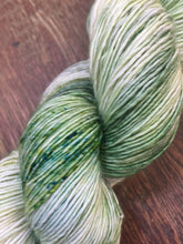 Load image into Gallery viewer, Superwash Merino Single Ply Fingering Yarn, 100g/3.5oz, Tell it to the Frogs
