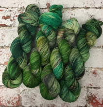 Load image into Gallery viewer, Superwash Merino Nylon Titanium Sock Yarn, 100g/3.5oz, Fezziwig Alive Again
