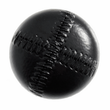 Load image into Gallery viewer, Imitation Leather Stitched Look Buttons,  Black, 23mm

