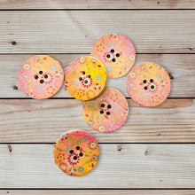 Load image into Gallery viewer, Large Flower Pattern Buttons, 30mm
