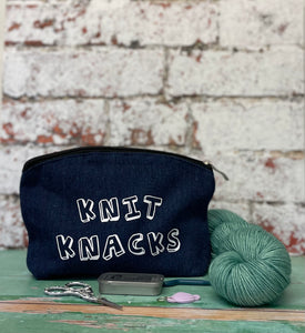 Knit Knacks Denim Indigo Notions Pouch