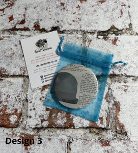 Vintage Knitting and Crochet Pattern Pocket Mirror