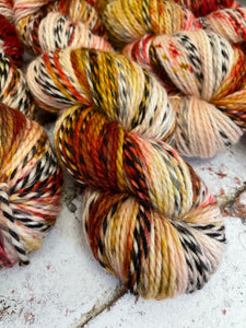 Superwash Zebra DK/Light Worsted Yarn Wool, 100g/3.5oz, Piano Wire