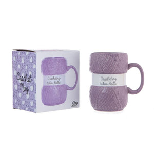 Crochet Mug, Crocheting takes Balls