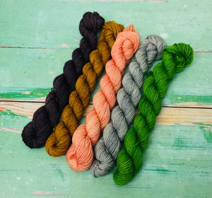 That’s Gossip Minis Sock Set, Superwash Bluefaced Leicester, 100g