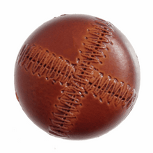Load image into Gallery viewer, Imitation Leather Stitched Look Buttons, Tan, 23mm
