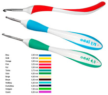 Load image into Gallery viewer, Addi Swing Crochet Hook, sizes 2.5mm-8mm
