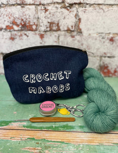 Crochet Mabobs Denim Indigo Notions Pouch