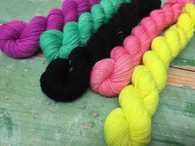 Load image into Gallery viewer, Acceptable in The 80s Titanium Minis Sock Set, Merino/Nylon, 100g
