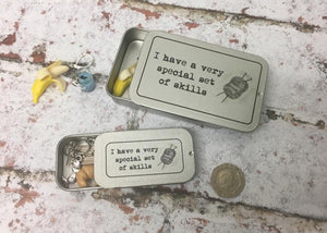 Notions Tin, Special Set of Skills, Knitting