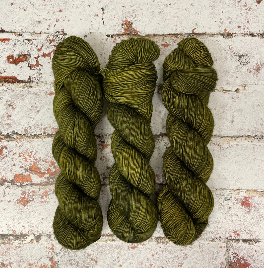 Superwash Merino Single Ply Fingering Yarn, 100g/3.5oz, Bagginses
