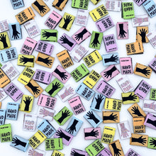 Load image into Gallery viewer, Kylie and the Machine Woven Labels - Rainbow Mini Hands
