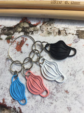 Load image into Gallery viewer, Set of 4 Face Covering Mask Stitch Markers
