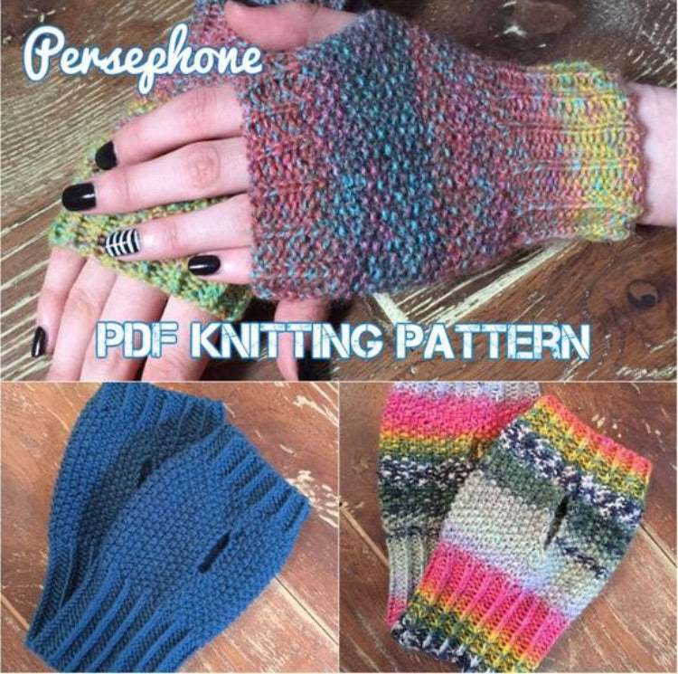 Persephone Handwarmers Knitting Pattern