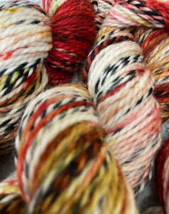 Superwash Zebra DK/Light Worsted Yarn Wool, 100g/3.5oz, Piano Wire