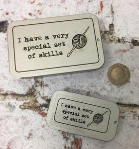 Notions Tin, Special Set of Skills, Crochet