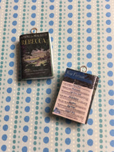 Load image into Gallery viewer, Miniature Book Charm Stitch Marker, Rebecca, Daphne du Maurier inspired
