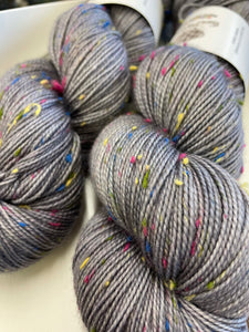 Superwash Merino Coloured Donegal Nep Sock Yarn, 100g/3.5oz, Dorian