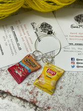 Load image into Gallery viewer, Potato Chips/Crisps Charm Progress Keeper Stitch Marker Set
