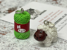 Load image into Gallery viewer, Wool Themed Progress Keeper Stitch Markers Set
