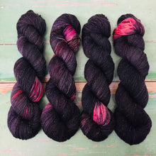 Load image into Gallery viewer, Superwash Silver Sparkle Sock Yarn, 100g/3.5oz, Eccentric Orbit
