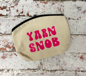 Yarn Snob Cotton Canvas Notions Pouch