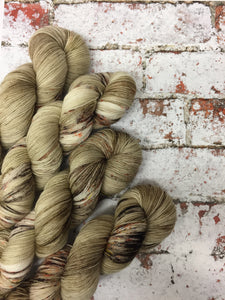 Superwash Merino Nylon Titanium Sock Yarn, 100g/3.5oz, Gruel