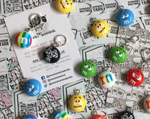 Load image into Gallery viewer, M&amp;Ms Candy Charm Progress Keeper Stitch Marker
