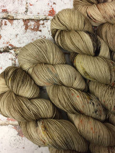 Superwash BFL Nylon Ultimate Sock Yarn, 100g/3.5oz, Gruel