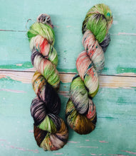 Load image into Gallery viewer, Superwash Merino Single Ply Fingering Yarn, 100g/3.5oz, That’s Gossip
