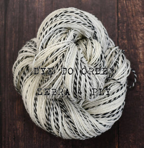 Dye to order - Zebra 4 Ply