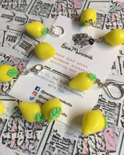 Load image into Gallery viewer, Lemon Charm Progress Keeper Stitch Marker
