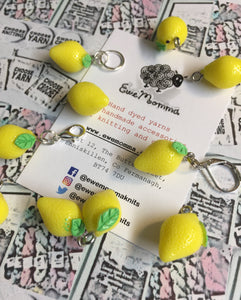 Lemon Charm Progress Keeper Stitch Marker