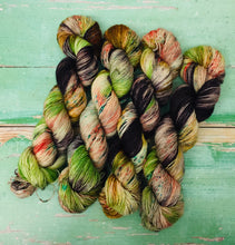 Load image into Gallery viewer, Superwash Merino Single Ply Fingering Yarn, 100g/3.5oz, That’s Gossip

