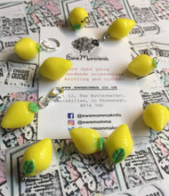 Load image into Gallery viewer, Lemon Charm Progress Keeper Stitch Marker
