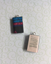 Load image into Gallery viewer, Miniature Book Charm, Hercule Poirot, Agatha Christie inspired
