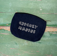 Load image into Gallery viewer, Crochet Mabobs Denim Indigo Notions Pouch
