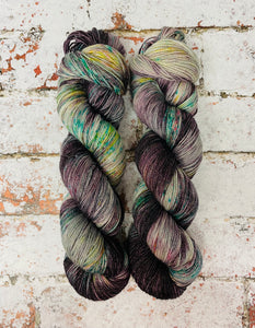Superwash Merino Nylon Titanium Sock Yarn, 100g/3.5oz, One of a Kind