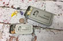 Load image into Gallery viewer, Notions Tin, Knit Happens
